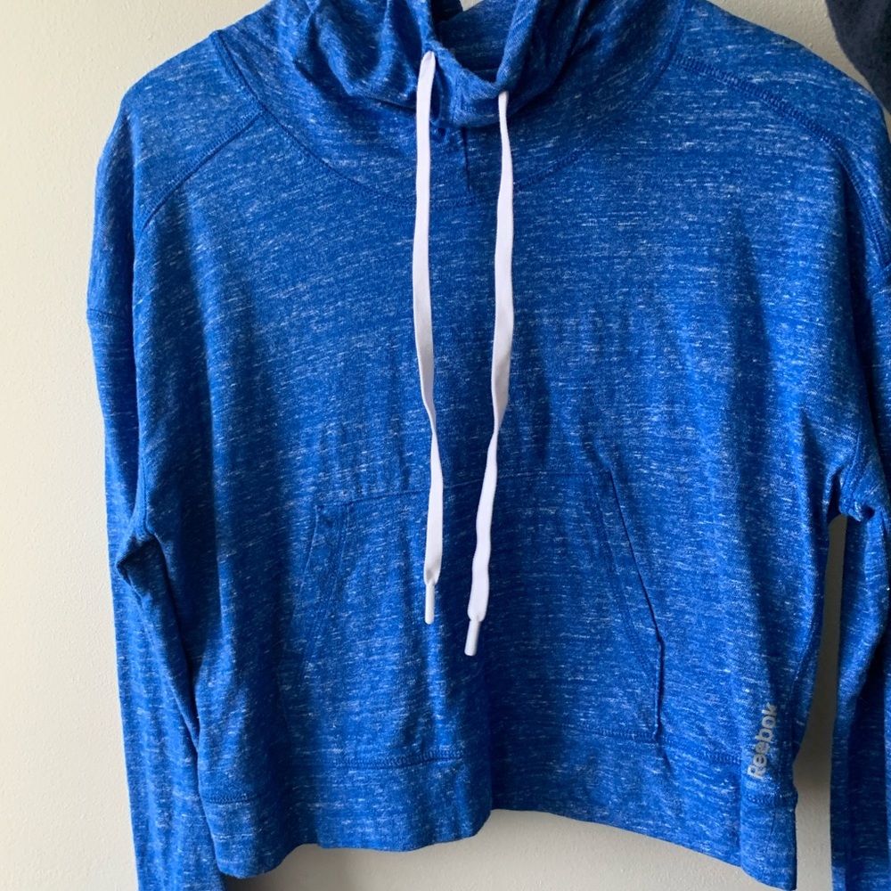 Blue reebok sweatshirt, lightweight, barely used